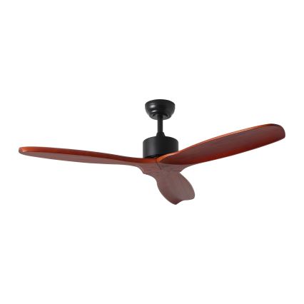 ZEVENTI - Griestu ventilators CUENCA Wi-Fi Tuya melna/ozols + tālvadības pults