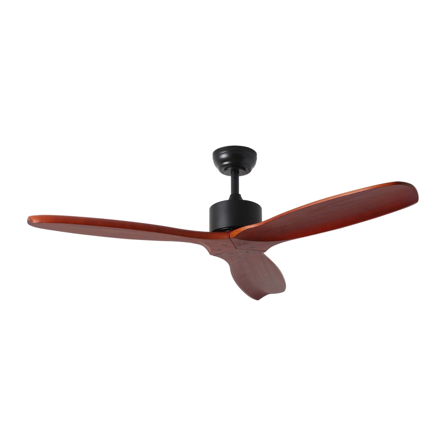 ZEVENTI - Griestu ventilators CUENCA Wi-Fi Tuya melna/ozols + tālvadības pults