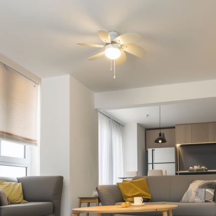 ZEVENTI - Griestu ventilators FAMARA 1xE14/60W/230V balta