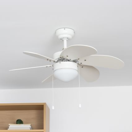 ZEVENTI - Griestu ventilators FAMARA 1xE14/60W/230V balta