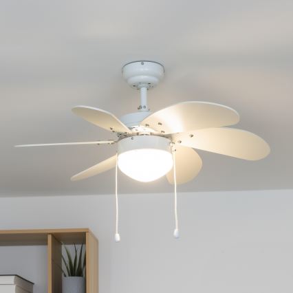ZEVENTI - Griestu ventilators FAMARA 1xE14/60W/230V balta