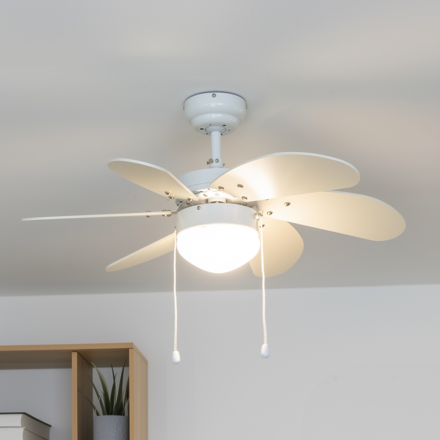 ZEVENTI - Griestu ventilators FAMARA 1xE14/60W/230V balta