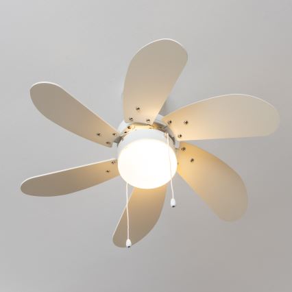 ZEVENTI - Griestu ventilators FAMARA 1xE14/60W/230V balta