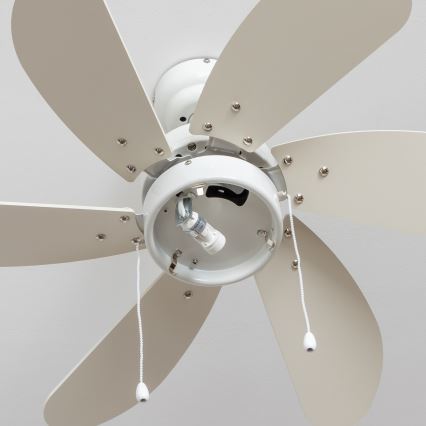 ZEVENTI - Griestu ventilators FAMARA 1xE14/60W/230V balta