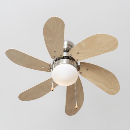 ZEVENTI - Griestu ventilators FAMARA 1xE14/60W/230V bēša
