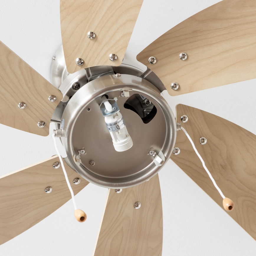 ZEVENTI - Griestu ventilators FAMARA 1xE14/60W/230V bēša