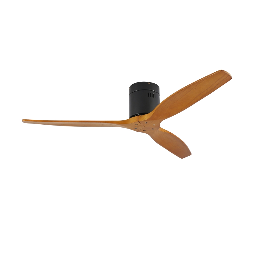 ZEVENTI - Griestu ventilators SPELLO Wi-Fi Tuya melna/ozols + tālvadības pults