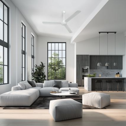 ZEVENTI - Griestu ventilators TOFINO balts