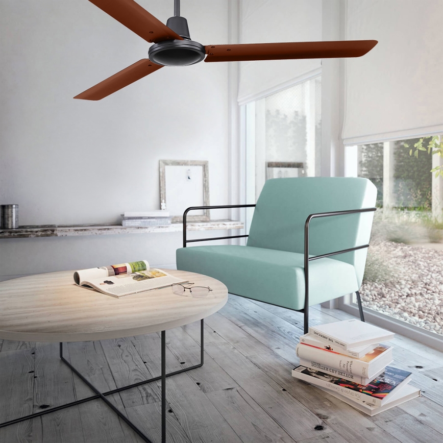 ZEVENTI - Griestu ventilators TOFINO brūna