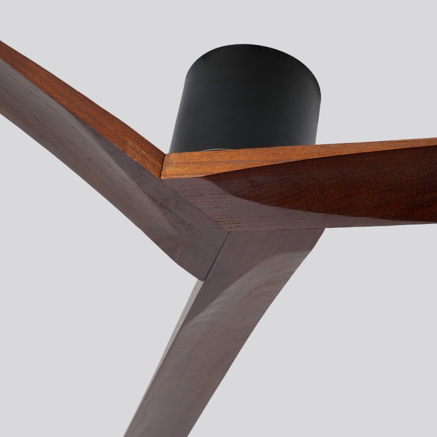 ZEVENTI - griestu ventilators VELLON Wi-Fi Tuya melns/valrieksts + tālvadības pults