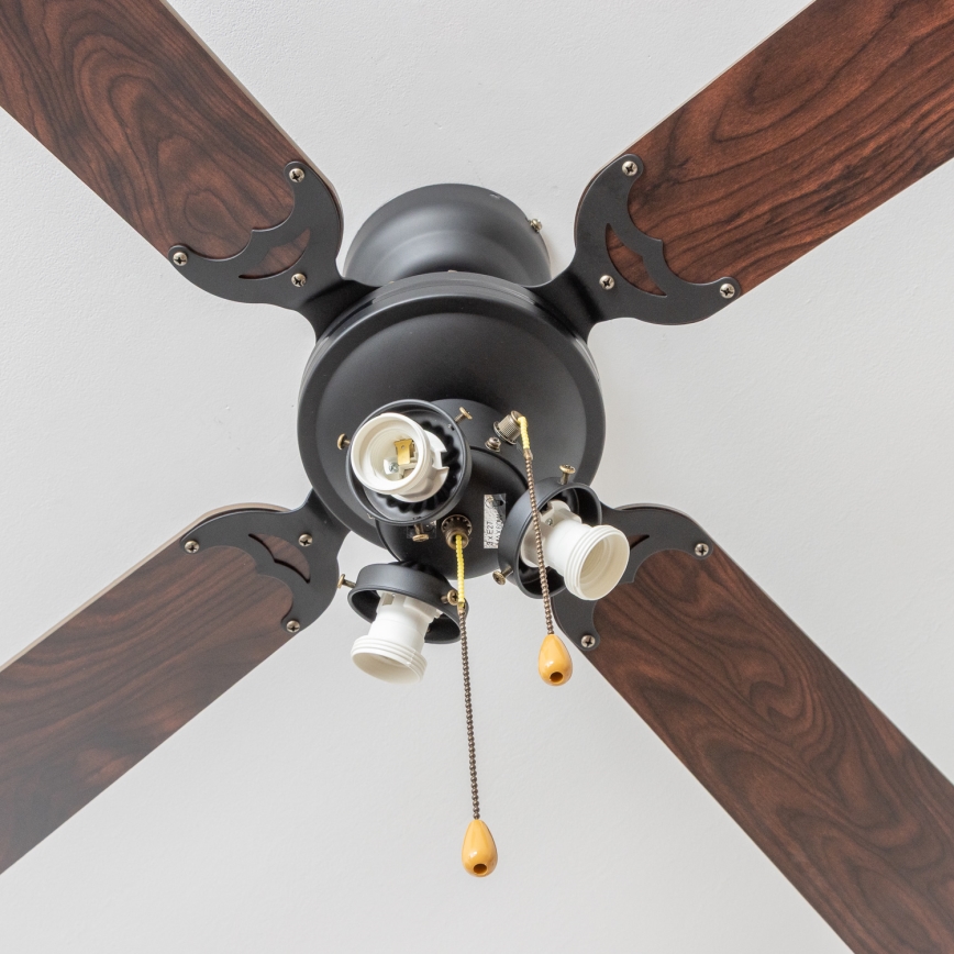 ZEVENTI - Griestu ventilators ZURRIOLA 3xE27/60W/230V