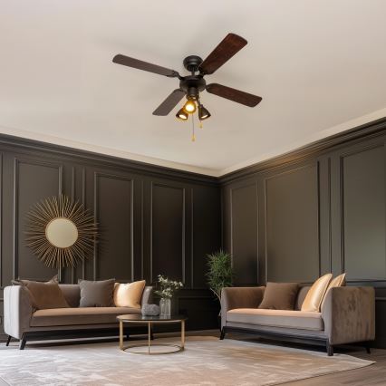 ZEVENTI - Griestu ventilators ZURRIOLA 3xGU10/50W/230V