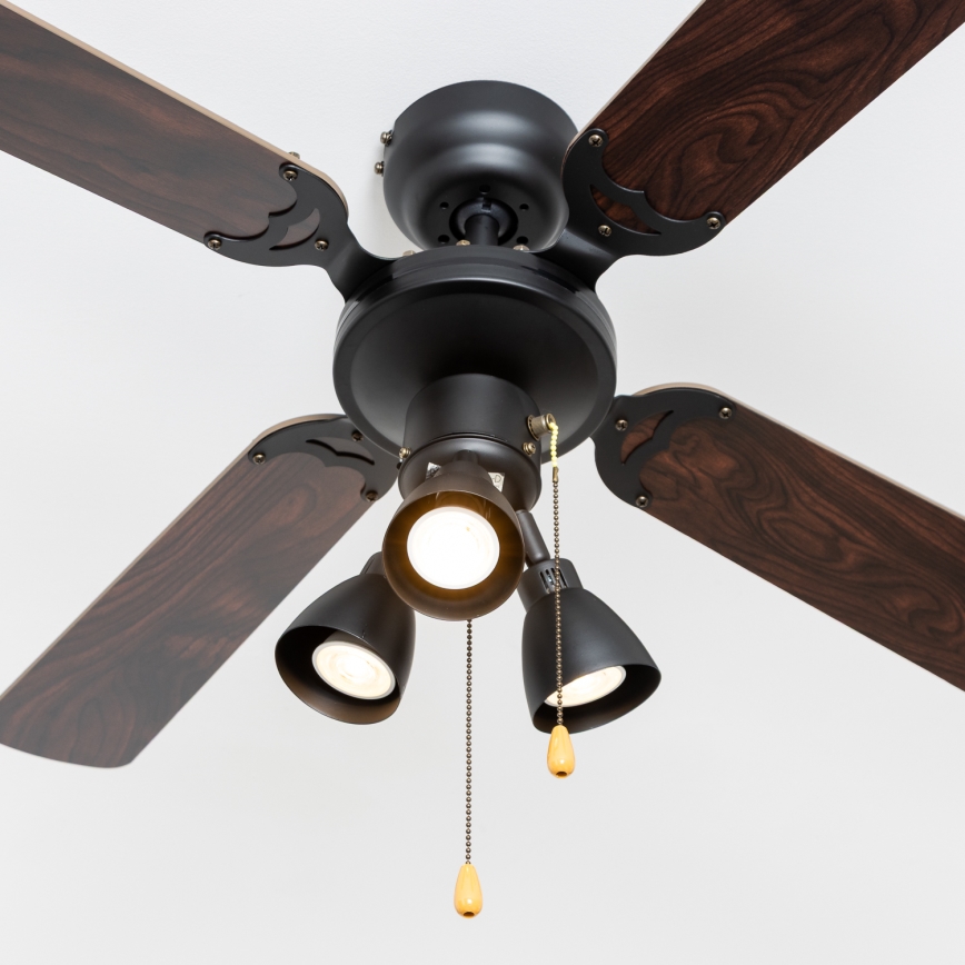 ZEVENTI - Griestu ventilators ZURRIOLA 3xGU10/50W/230V