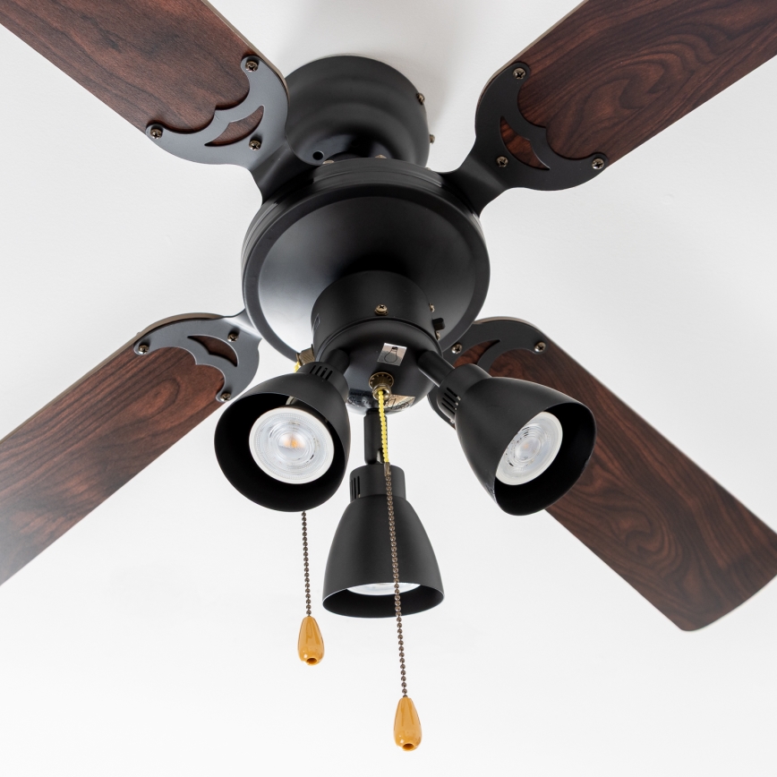 ZEVENTI - Griestu ventilators ZURRIOLA 3xGU10/50W/230V