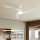 ZEVENTI - LED aptumšojams griestu ventilators AERYS LED/24W/230V 3000/4000/6000K Wi-Fi Tuya balts + tālvadības pults