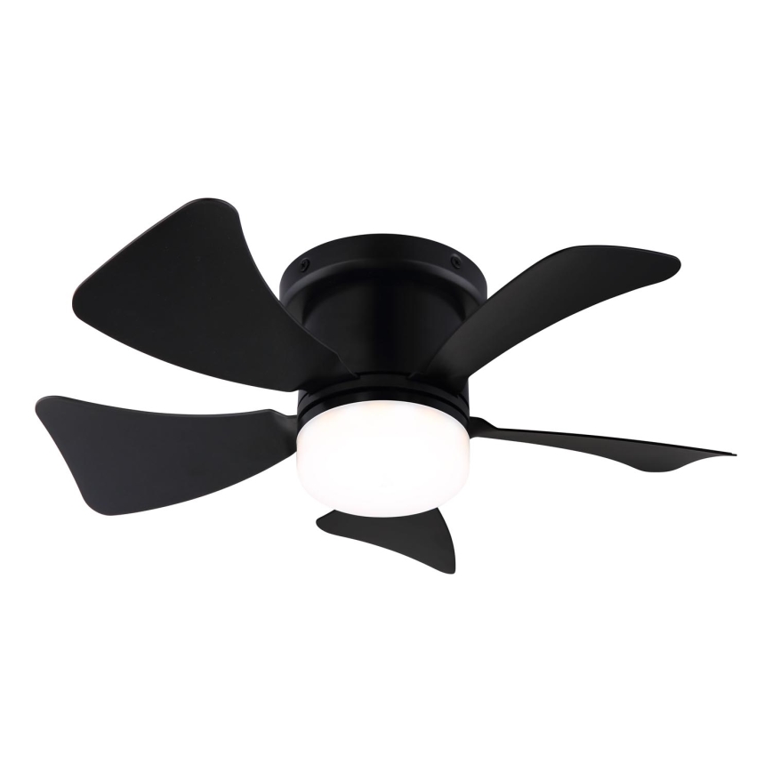 ZEVENTI - LED Aptumšojams griestu ventilators MUNDAKA LED/10W/230V 3000-6500K melna + tālvadības pults