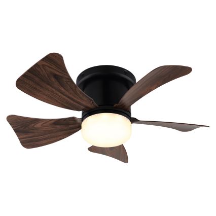 ZEVENTI - LED Aptumšojams griestu ventilators MUNDAKA LED/10W/230V 3000-6500K brūna + tālvadības pults