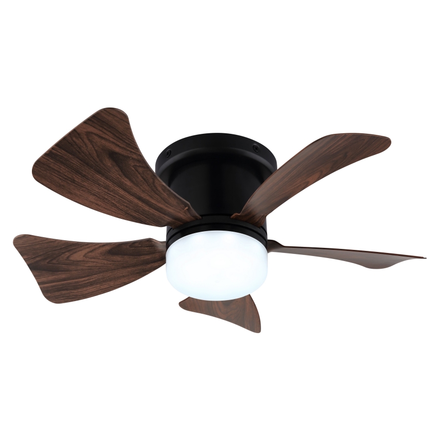 ZEVENTI - LED Aptumšojams griestu ventilators MUNDAKA LED/10W/230V 3000-6500K brūna + tālvadības pults