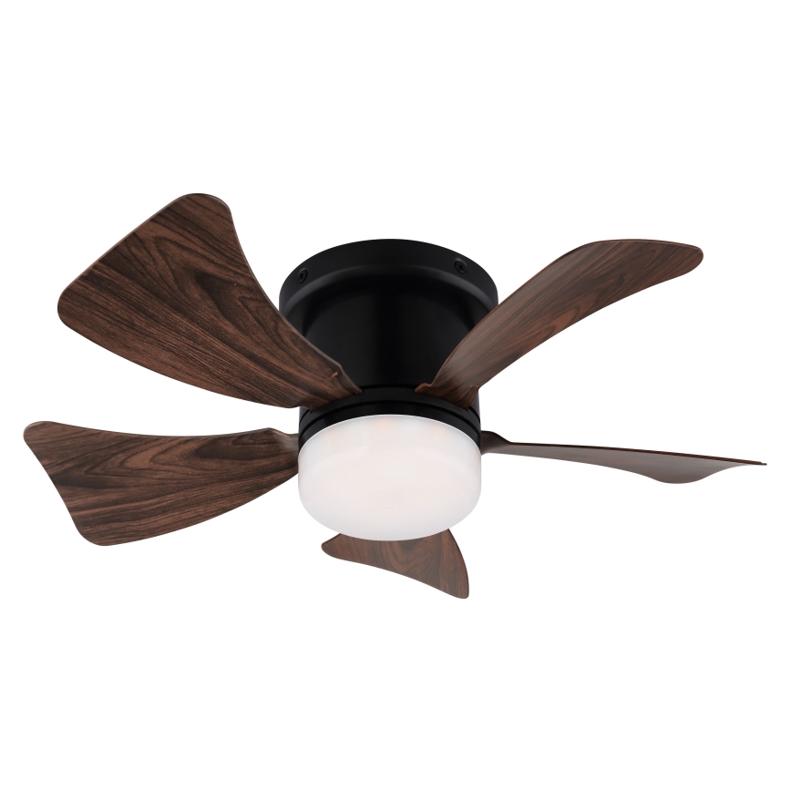 ZEVENTI - LED Aptumšojams griestu ventilators MUNDAKA LED/10W/230V 3000-6500K brūna + tālvadības pults