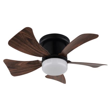 ZEVENTI - LED Aptumšojams griestu ventilators MUNDAKA LED/10W/230V 3000-6500K brūna + tālvadības pults