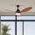 ZEVENTI - LED Aptumšojams griestu ventilators MURO LED/18W/230V 3000-6000K Wi-Fi Tuya melna + tālvadības pults