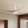 ZEVENTI - LED Aptumšojams griestu ventilators NATURITO LED/18W/230V 3000-6000K Wi-Fi Tuya balta/ozols + tālvadības pults