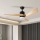ZEVENTI - LED Aptumšojams griestu ventilators NATURITO LED/18W/230V 3000-6000K Wi-Fi Tuya melna/ozols + tālvadības pults