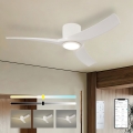 ZEVENTI - LED aptumšojams griestu ventilators ORBITO LED/24W/230V 3000/4000/6000K Wi-Fi Tuya balts + tālvadības pults