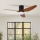 ZEVENTI - LED Aptumšojams griestu ventilators PADUA LED/18W/230V 3000-6000K Wi-Fi Tuya melna/brūna + tālvadības pults