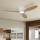 ZEVENTI - LED dimējams griestu ventilators VENTORA LED/24W/230V 3000/4000/6000K Wi-Fi Tuya balts/ozols + tālvadības pults
