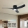 ZEVENTI - LED dimmējams griestu ventilators ORBITO LED/24W/230V 3000/4000/6000K Wi-Fi Tuya melns + tālvadības pults