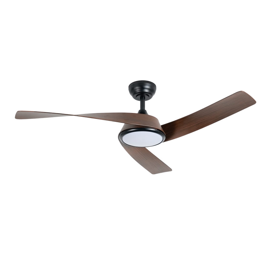 ZEVENTI - LED regulējams griestu ventilators AERYS LED/24W/230V 3000/4000/6000K Wi‑Fi Tuya melns/valrieksts + tālvadības pults
