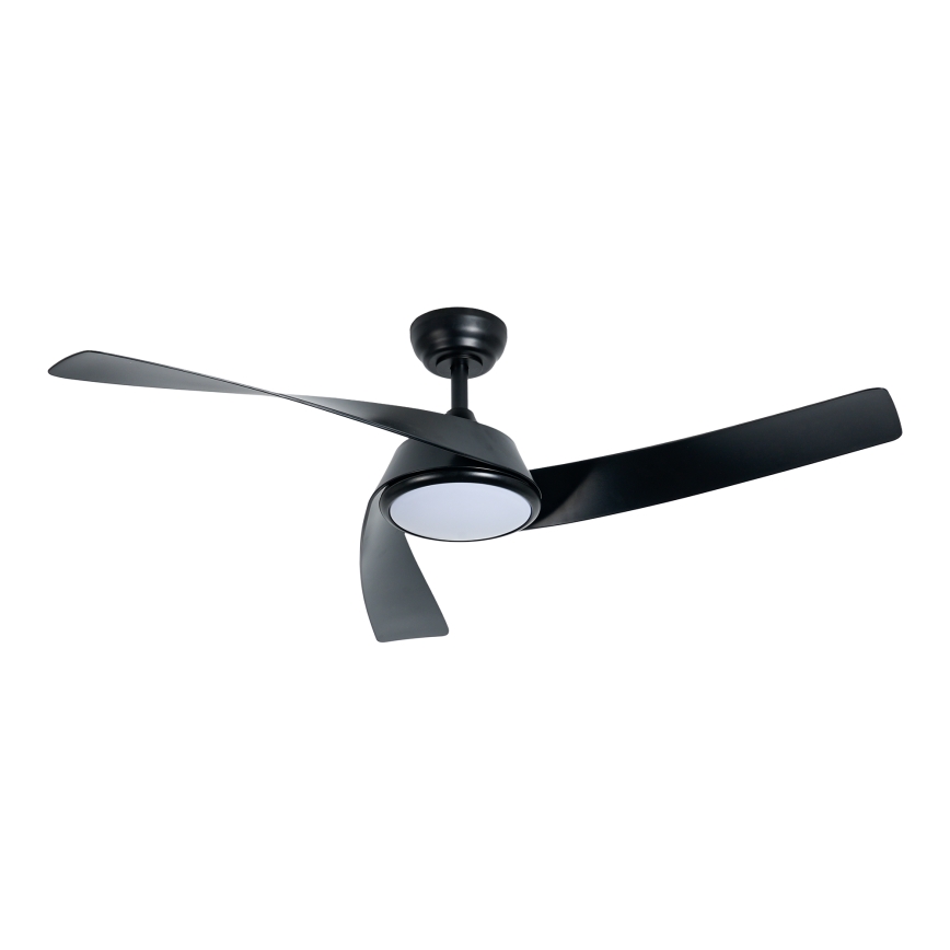 ZEVENTI - LED aptumšojams griestu ventilators AERYS LED/24W/230V 3000/4000/6000K Wi-Fi Tuya melns + tālvadības pults