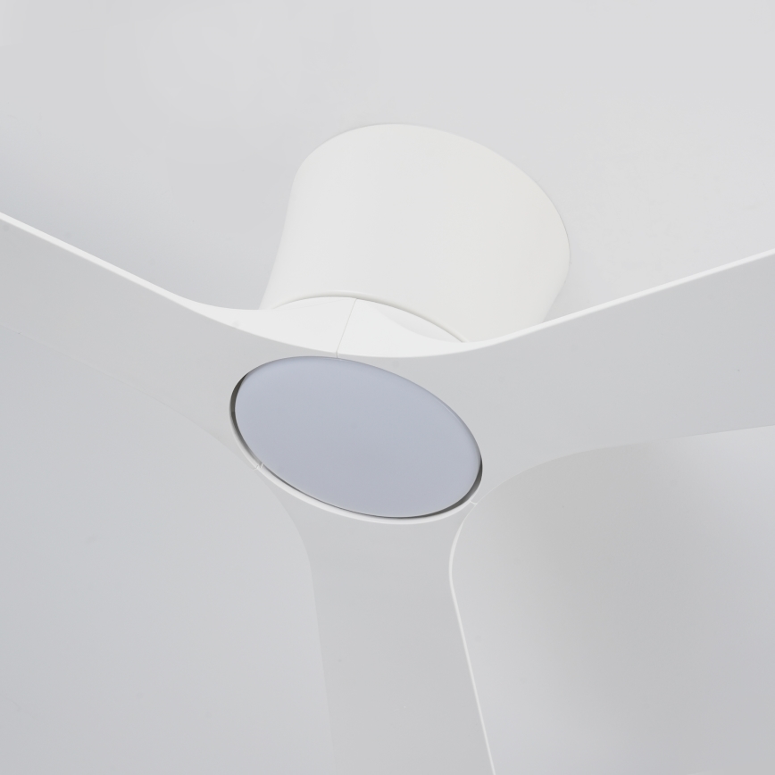 ZEVENTI - AUREX LED dimējams griestu ventilators, 24W/230V, 3000/4000/6000K, Wi‑Fi (Tuya), balts, ar tālvadības pulti