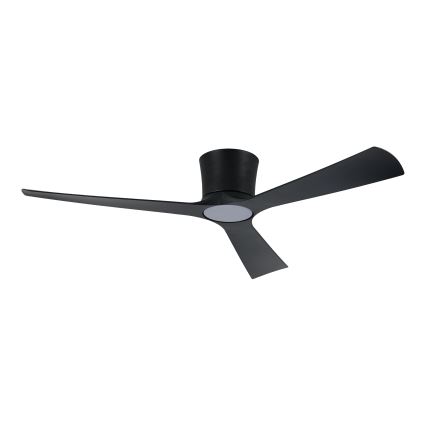 ZEVENTI - AUREX LED dimējams griestu ventilators LED/24W/230V 3000/4000/6000K Wi‑Fi Tuya melns + tālvadības pults