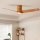 ZEVENTI - LED Griestu ventilators BARROSA LED/18W/230V 3000/4000/6000K Wi-Fi Tuya brūna + tālvadības pults
