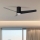 ZEVENTI - LED Griestu ventilators BARROSA LED/18W/230V 3000/4000/6000K Wi-Fi Tuya melna + tālvadības pults