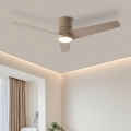 ZEVENTI - LED griestu ventilators BARROSA LED/18W/230V 3000/4000/6000K Wi‑Fi Tuya bēšs + tālvadība