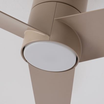 ZEVENTI - LED griestu ventilators BARROSA LED/18W/230V 3000/4000/6000K Wi‑Fi Tuya bēšs + tālvadība