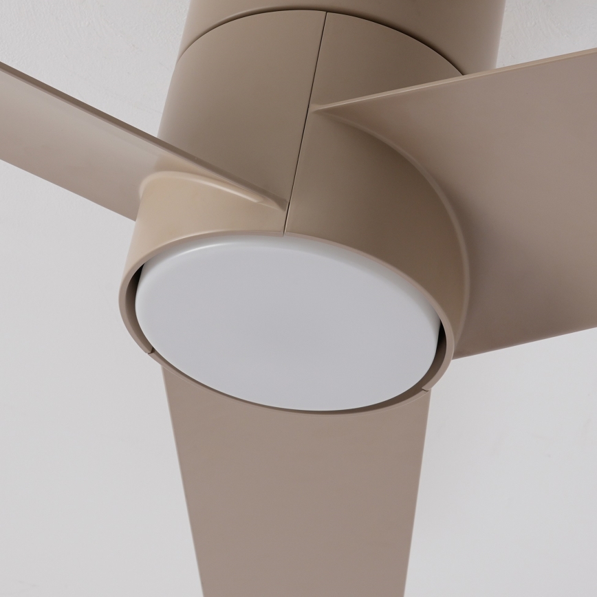 ZEVENTI - LED griestu ventilators BARROSA LED/18W/230V 3000/4000/6000K Wi‑Fi Tuya bēšs + tālvadība