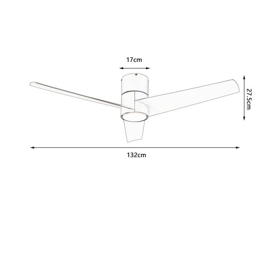 ZEVENTI - LED griestu ventilators BARROSA LED/18W/230V 3000/4000/6000K Wi‑Fi Tuya bēšs + tālvadība