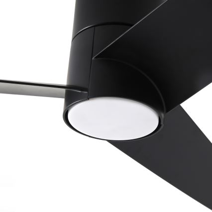 ZEVENTI - LED Griestu ventilators BARROSA LED/18W/230V 3000/4000/6000K Wi-Fi Tuya melna + tālvadības pults