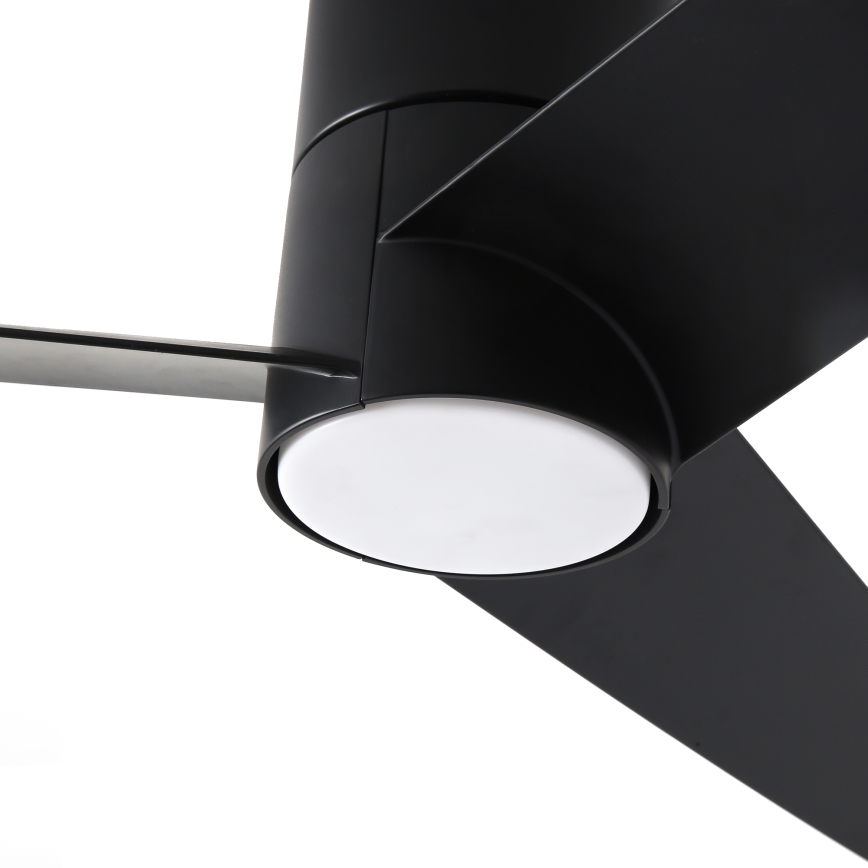 ZEVENTI - LED Griestu ventilators BARROSA LED/18W/230V 3000/4000/6000K Wi-Fi Tuya melna + tālvadības pults