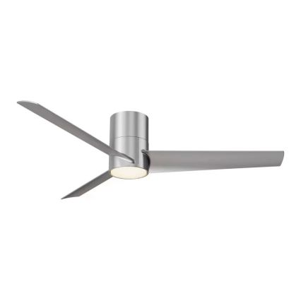 ZEVENTI - LED Griestu ventilators BARROSA LED/18W/230V 3000/4000/6000K Wi-Fi Tuya matēts hroms + tālvadības pults