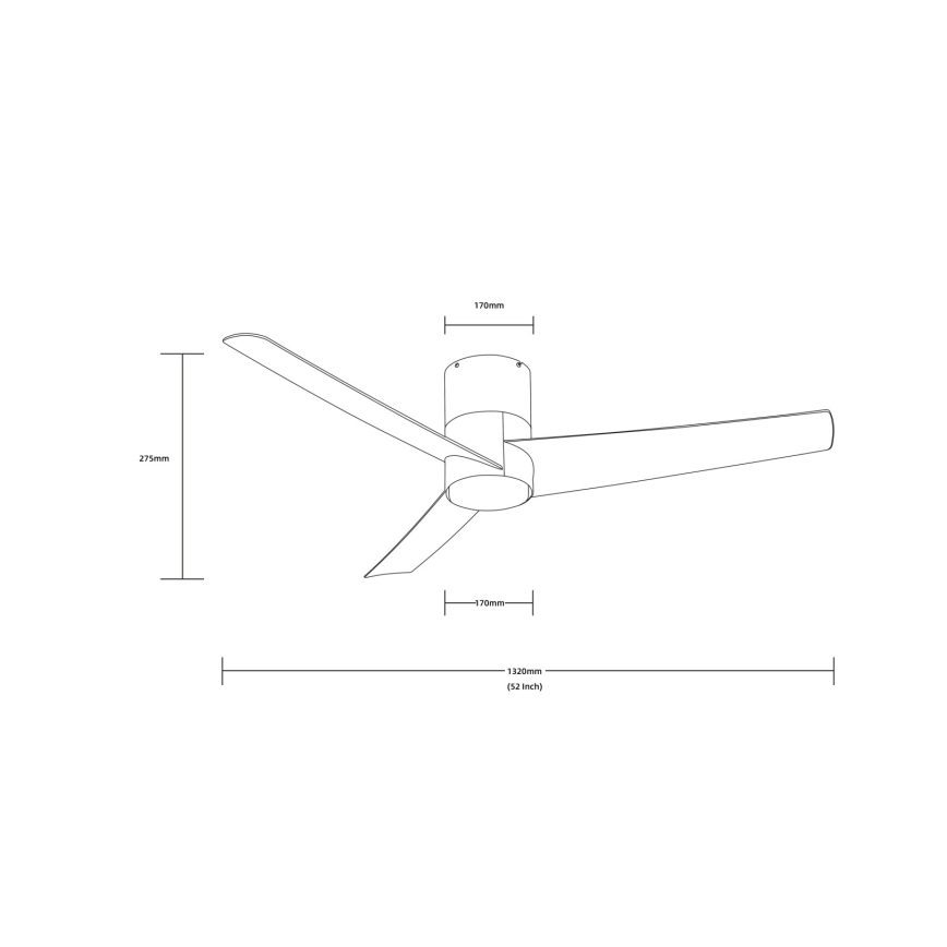ZEVENTI - LED Griestu ventilators BARROSA LED/18W/230V 3000/4000/6000K Wi-Fi Tuya matēts hroms + tālvadības pults