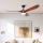 ZEVENTI - LED Griestu ventilators GINOSA LED/18W/230V 3000-6000K Wi-Fi Tuya melna/ozols + tālvadības pults