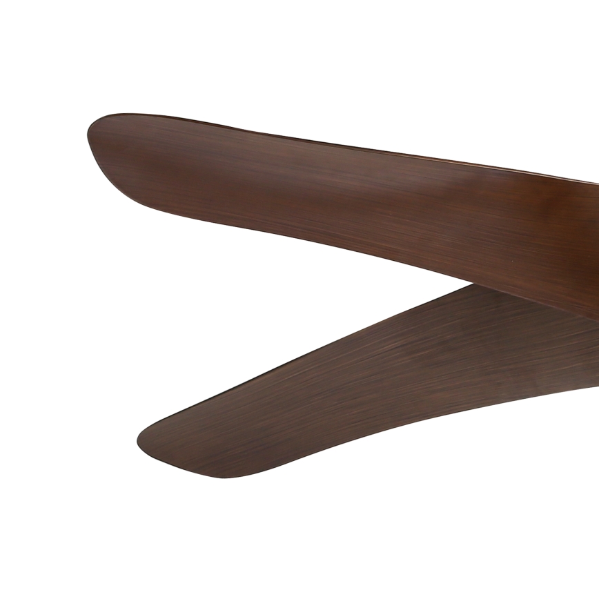 ZEVENTI - LED griestu ventilators LUCCA LED/18W/230V 3000/4000/6000K Wi-Fi Tuya brūns + tālvadība