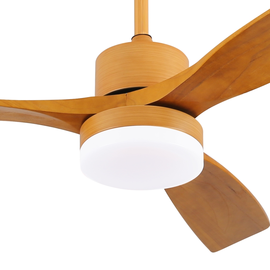 ZEVENTI - LED Aptumšojams griestu ventilators MARE LED/24W/230V 3000-6000K Wi-Fi Tuya ozols + tālvadības pults