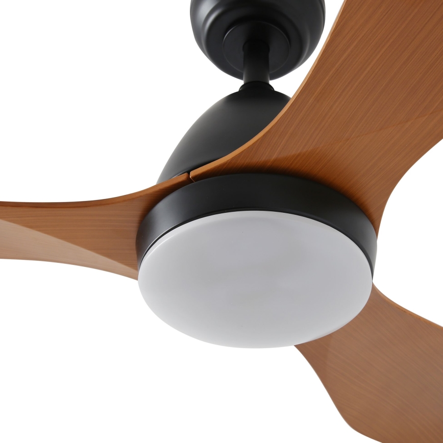 ZEVENTI - LED Aptumšojams griestu ventilators MURO LED/18W/230V 3000-6000K Wi-Fi Tuya melna + tālvadības pults