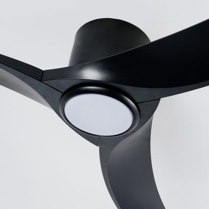 ZEVENTI - LED regulējams griestu ventilators ORBITO LED/24W/230V 3000/4000/6000K Wi-Fi Tuya melns + tālvadības pults